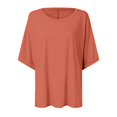 thumbnail image 3 of SHITINN Womens Short Sleeve Oversized Tops Summer Crew Neck Loose Casual Tee T Shirt Casual T Shi Womens Tops Short Sleeve Tee Shirts Womens Women's Clothing, 3 of 4