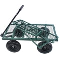 thumbnail image 2 of Garden Dump Cart - Large Capacity, Removable, Sturdy, Green, Outdoor Use, 2 of 7
