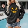 thumbnail image 3 of LIWEN Halloween Sweatshirt Grimace Print Long Sleeve Autumn Winter Round Neck Long Sleeve Pullover for Daily Wear, 3 of 8