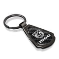 thumbnail image 2 of RAM 1500 Logo Real Black Carbon Fiber Gunmetal Black Metal Teardrop Key Chain, 2 of 7