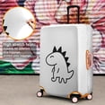 thumbnail image 4 of Stretch Luggage Cover L(25-28in)– Elastic Travel Suitcase Protector with Handle Openings & Bottom Closure, Washable Polyester Spandex Cover for 18"-32" Suitcases, S/M/L/XL Size, 4 of 6