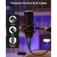 thumbnail image 2 of Cable XLR Aqdocvf Paquete de 2, 7.6 m, Macho a Hembra, Cobre Libre de Oxígeno, 2 of 7