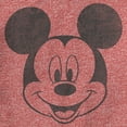 thumbnail image 2 of Boy's Mickey & Friends Smiling Mickey Mouse Distressed  Performance Graphic Tee Red Heather Small, 2 of 4