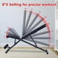 thumbnail image 2 of Towallmark Banc de Musculation, 8 Positions avec Dossier et 3 Places pour Exercices Complets, Charge Max 800 Lb, Inclinaison/déclin Multi-Angle, Gain de Place, Banc de Mise en Forme Ajustable pour l'Entraînement de Force à la Maison, 2 of 9