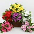 thumbnail image 5 of Artificial Flowers Fake Flowers Plastic Flowers 1 PC 15 Inch Artificial Impatiens Bouquet Realistic Silk Flowers for Vase Home Kitchen Table Centerpieces Wedding Party Decor, 5 of 7