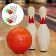 thumbnail image 2 of EIGTHTAIL 2 Sets Bowling Ball Model Small Plastic Mini House Accessory Childrens Toys Tabletop Game Micro Scene, 2 of 6