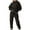 Coffee, variant on LEBONYARD Women's Trendy Clearance Sweatshirts And Sweatpants Set Drawstring Hooded Sweatshirts Solid Color Pullover Sweatshirts And Loose Sweatpants