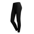 thumbnail image 1 of WEAIXIMIUNG Women's Leather Solid Color Slit High Waist Pants Small Size/Regular/High Size Women's with Pockets, 1 of 6