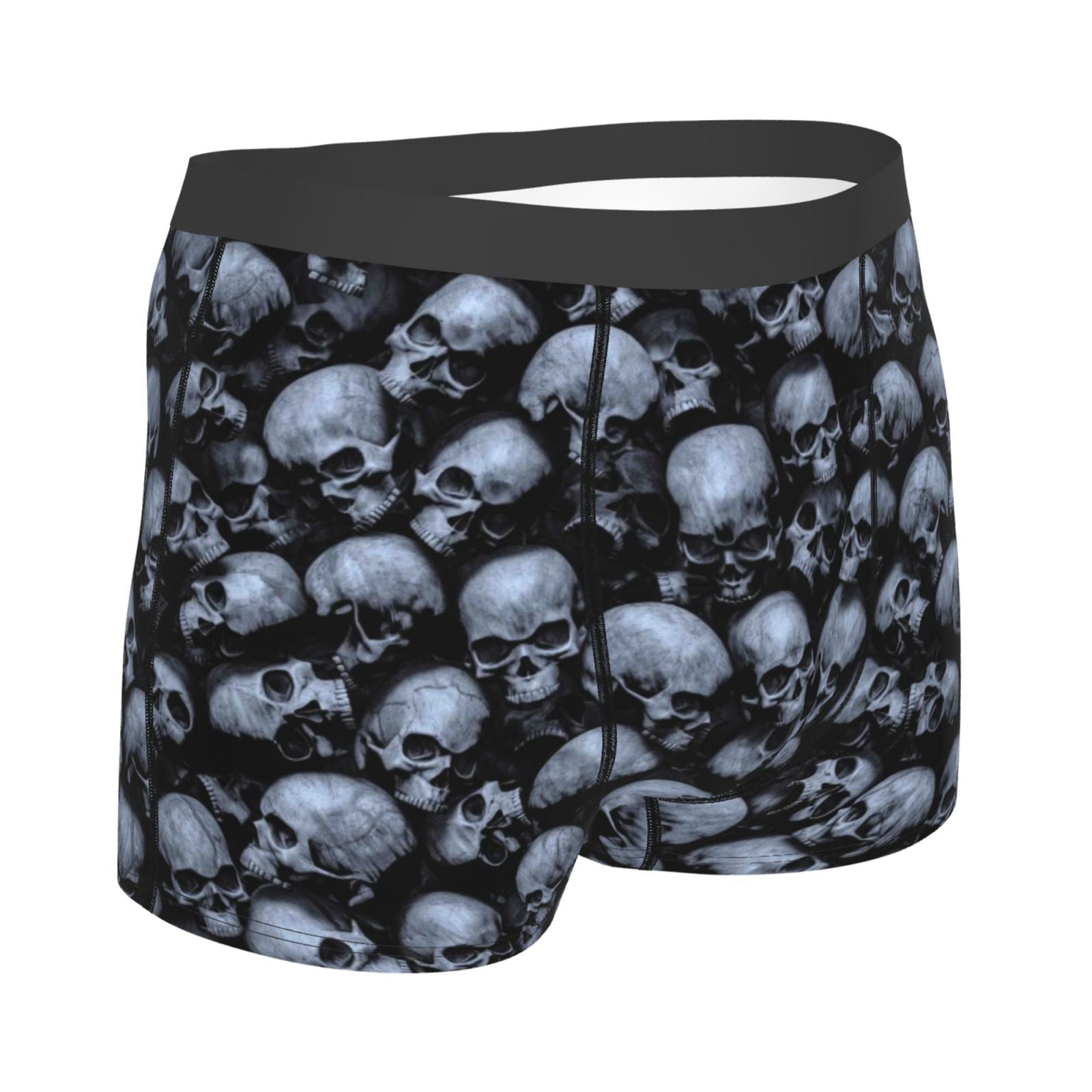 Disketp Gothic Skull Men'S Boxer Briefs,Soft And Breathable Cotton