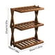 thumbnail image 3 of Estante de almacenamiento de escritorio multicapa de madera | Estante organizador de 2 o 3 niveles para tazas de té, café y vajilla | Acabado con veta de madera natural | Organizador de exhibición, 3 of 6