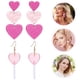 thumbnail image 2 of 2 pares de pendientes de corazón cuelgan lindos pendientes colgantes de amor pendientes de San Valentín accesorios de mujer, 2 of 6