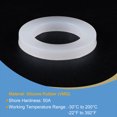thumbnail image 3 of Unique Bargains Joint de Laveuse Plate en Silicone 1 Pieds DN25 Blanc, 3 of 5