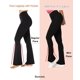thumbnail image 2 of Leggins Sunzel Mini de cintura alta acampanados para mujer, color marrón grisáceo, 2 of 8