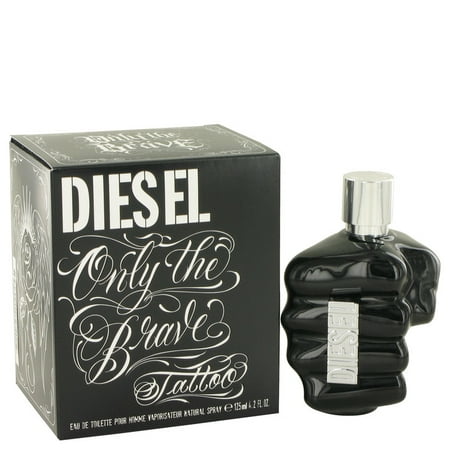 Diesel Only The Brave Tattoo Eau De Toilette Spray for Men 4.2 (Diesel Only The Brave 50ml Best Price)