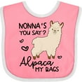 thumbnail image 3 of Inktastic Nonna's You Say Alpaca My Bags Boys or Girls Baby Bib, 3 of 4
