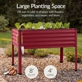 thumbnail image 5 of Best Choice Products 48x24x30in Elevated Galvanized Metal Garden Bed w/ Corner Protectors - Royal Red, 5 of 10
