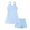 Z15-Blue, variant on Shadoumai Floral Print Girls Swimsuit Soft Comfort Bathing Suit For Kids Sun Swimwear,Mermaid 3Pc Toddler Girls Summer