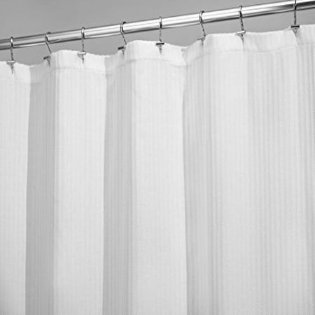 Mdesign Herringbone Soft Cotton Blend Fabric Shower Curtain Luxury Mdesign Herringbone Soft Cotton Blend Fabric Shower Curtain Luxury Hotel 72 X