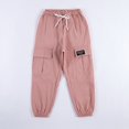 thumbnail image 6 of SILVERCELL Girls Cotton Jogger Cargo Pants Loose Street Hip Hop Dance Sweatpant Trousers 3-13T, 6 of 8