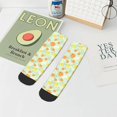 thumbnail image 7 of Fuzoiu Tree Palms Lemon Print Adult Socks, Crew Moisture-wicking Socks, Unisex Cushion Crew Socks,Casual Sports Ankle Socks, 7 of 7