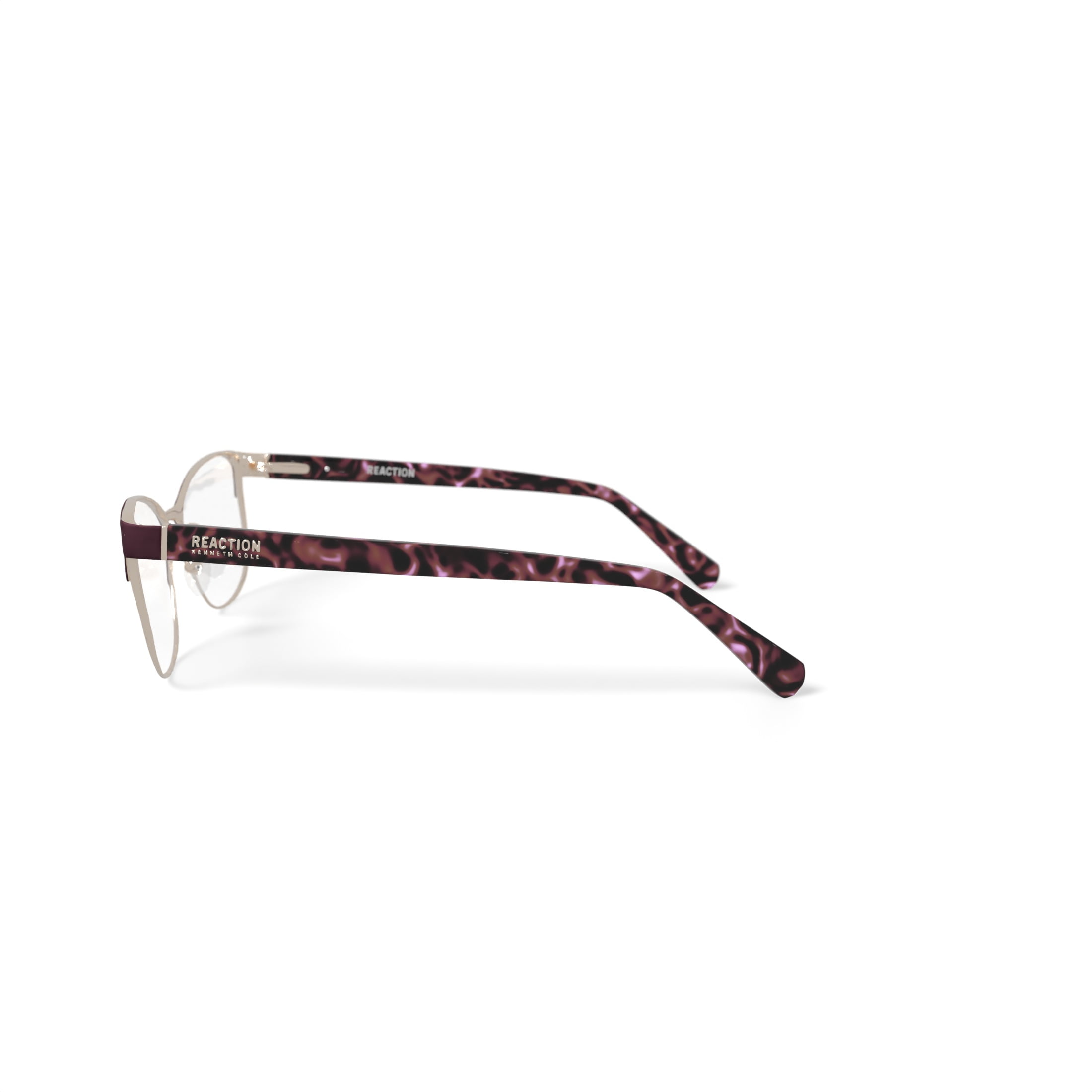 Kenneth Cole Women's KC0959-1 Browline Prescription Eyeglasses with Case, Burgundy