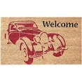 thumbnail image 1 of Vintage Car 18` by 30" Coco Coir Welcome Mat Doormat, 1 of 6