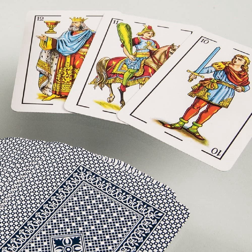 Heraclio Fournier No. 1 Spanish Playing Cards, 12 Deck Set, 40-Card Baraja Espaola for Mus, Brisca, Tute, Games & Collectors 6 Blue & 6 Red Decks