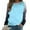 Blue, variant on Womens Tops Raglan Long Sleeve Gradient Colorblock Crew Neck Loose Sweatshirt Womens Fall Fashion 2025 (3XL, Black)