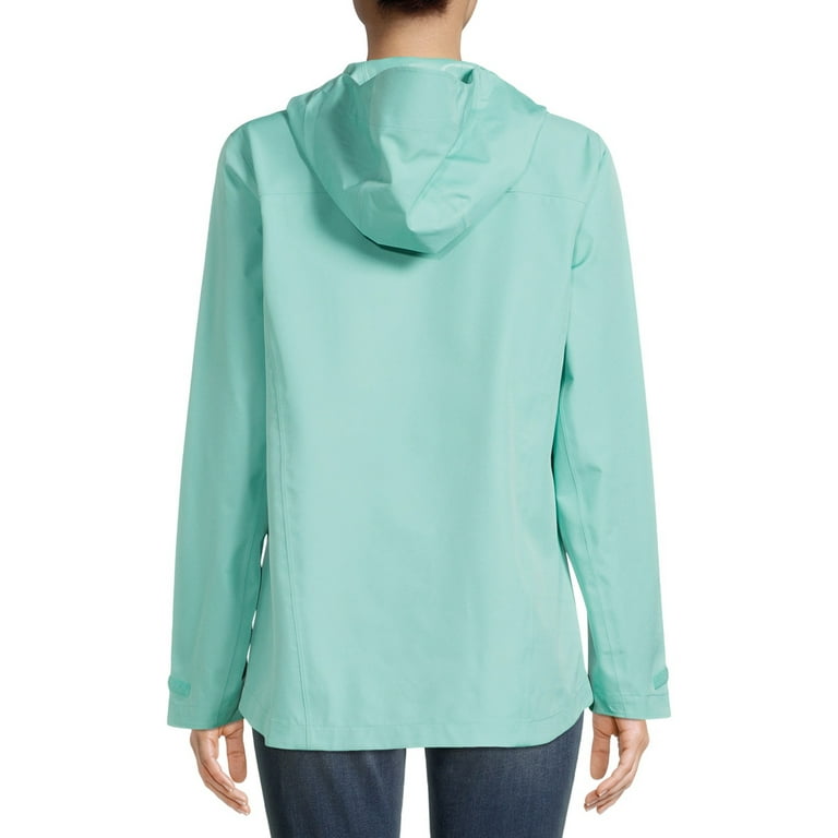 Time and Tru Women s Rain Jacket with Hood Walmart