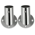 thumbnail image 4 of WHAMVOX  2 Pcs Closet Rod Holders for Wall Brackets Heavy Duty Hanging Brushed Silver, 4 of 8