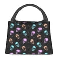 thumbnail image 1 of Balery purple cyan brown Skull Bolsa de Aislamiento Portátil – Bolsa de Almuerzo con Forro de Aluminio Mejorado, Funda Impermeable y Fácil de Limpiar para Picnic y Caja de Almuerzo, 1 of 6