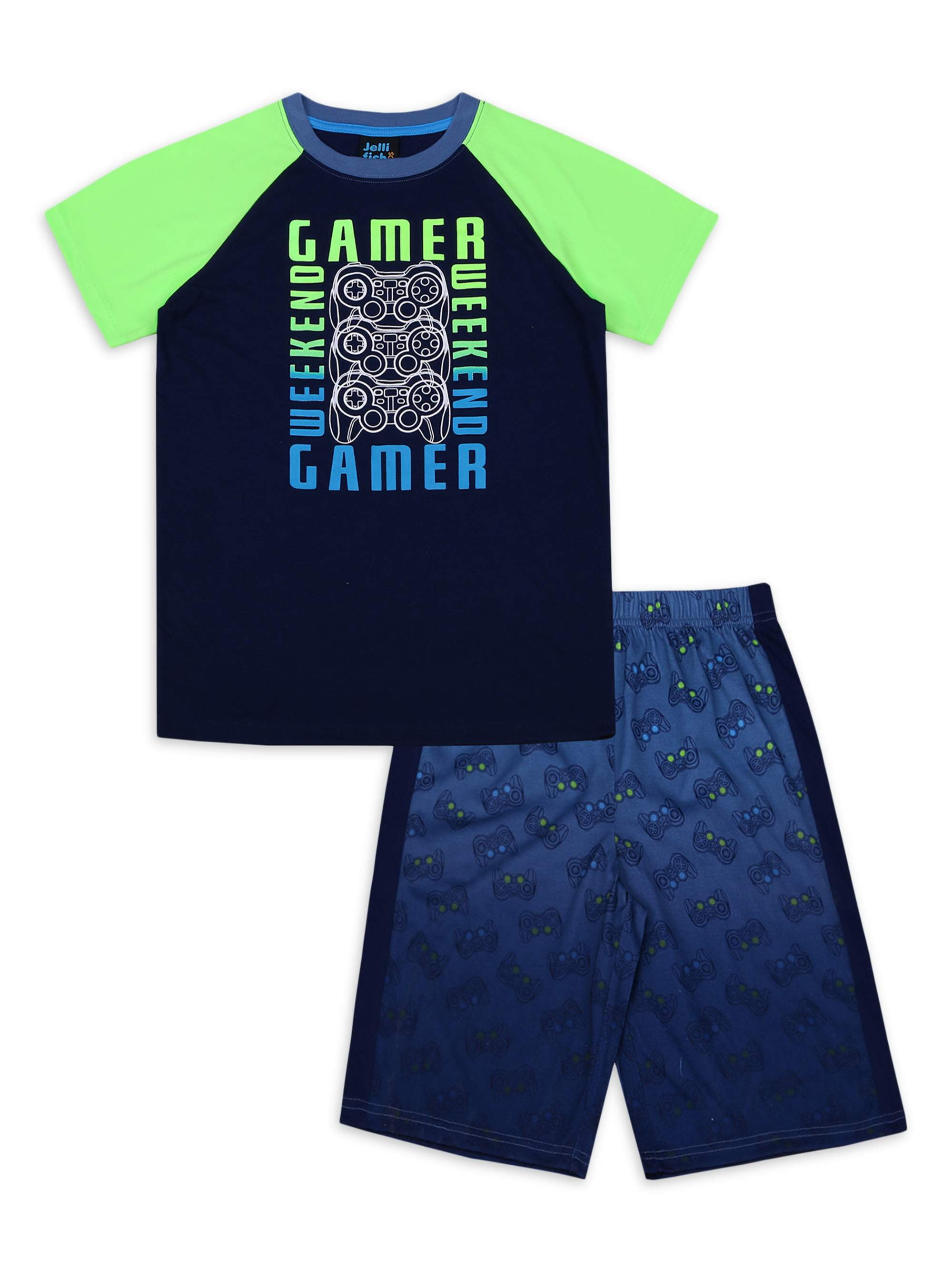 Cotton Size 6X Jellifish Kids Boys 2 Piece Pajama Sleep Set Spider-Man All Over Print Cuffed Pant