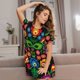 thumbnail image 3 of Fotbe Traditional Floral Polish Bata de Dormir para Mujer con Estampado, Camisón de Algodón de Manga Corta, Ropa de Dormir Casual, 3 of 6