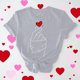 thumbnail image 2 of RKSTN Valentine Gifts Women's Valentine's Day T Shirts Oversized Crewneck Valentines Graphic Print Short Sleeve Shirt Womens Casual Solid Round Neck Plus Size Loose Fits Tee Top Summer Clothes, 2 of 7
