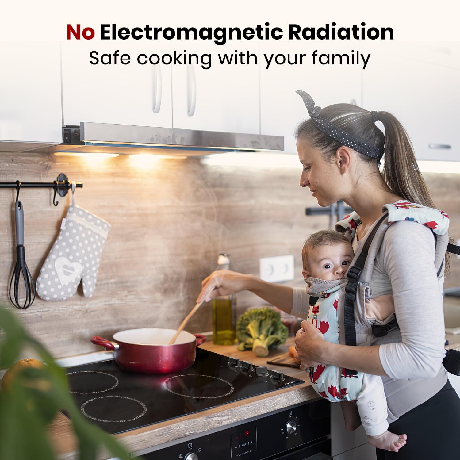 Gasland Chef 30 In Radiant Electric Cooktop with 4 Burners, ETL Approved, Knob Control, 240V