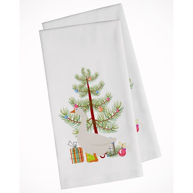 Juego de 2 paños de cocina Embden Christmas White Caroline's Treasures BB9259WTKT
