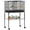 Black, variant on PawHut 18" H Bird Cage, Parakeet Cages for Budgie, Lovebird, Canary