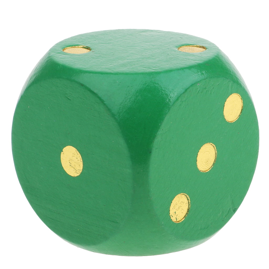 10 Wooden D6 Six Sided Dice Game for DND Board Game Casino Supplies Natural