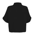 thumbnail image 2 of Blusa George para Mujer, Kimona con Roll Up Negro Talla EG, 2 of 4