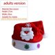 thumbnail image 3 of 2024 Cute Christmas Hat Kids/Adults Red Non-woven Plush Cap Led Light Santa's Hat For Home Office Bar Christmas Party Decoration, 3 of 5