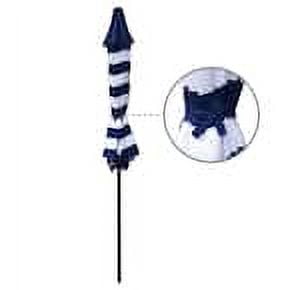 blue and orange patio umbrella Deluxe Offset Patio Umbrella