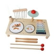 thumbnail image 2 of Batería para niños Educación temprana Habilidad motora Instrumento de percusión de madera Preescolar Animal, 2 of 9