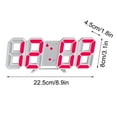 thumbnail image 3 of Hometravel LED Digital Clock, Wall Deco Glowing Electronic Table Clock with Night Mode, 3D Smart Light Sensing Clock for Living Room, 3 of 5