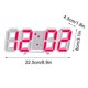 thumbnail image 3 of LED Digital Clock Wall Deco Glowing Night Mode Adjastable Electronic Table Clock Wall Clock Decoration Living Room LED Clock, 3 of 5