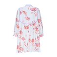 thumbnail image 4 of Ovzne Robes pour Femmes 2025 Robe de Plage Robe Longue à Manches Longues à Cordon Imprimé Floral Robe Ample Grande Taille Robe Manches Longues Imprimée Liquidation, 4 of 5