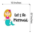thumbnail image 4 of Let's Be Mermaid Colorful Fish Dream Big Little Mermaid Statfish Princess Queen Sweet Dreams Bedtime Unicorn Lovely Dear Dream Holiday Gift Decorating Bedroom Wall Decal Sticker - Size: 10 In X 7 In, 4 of 5