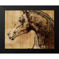 thumbnail image 2 of PI Studio 24x20 Black Modern Framed Museum Art Print Titled - Stallion I - Print on Demand, 2 of 5