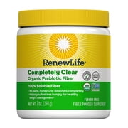 Adult Completely Clear Organic Prebiotic | Keto Friendly Fiber Powder | 7 oz (Package May Vary) | by Renew Life