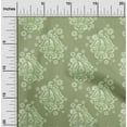 thumbnail image 2 of oneOone Cotton Poplin Twill Light Green Fabric Asian Paisley Dress Material Fabric Print Fabric By The Yard 56 Inch Wide, 2 of 4