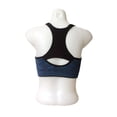 thumbnail image 4 of Spencer Women's Seamless Sports Bra Mesh Removable Pad Yoga Lingerie Bras Racerback High Impact Workout Crop Tops "M,Blue", 4 of 5